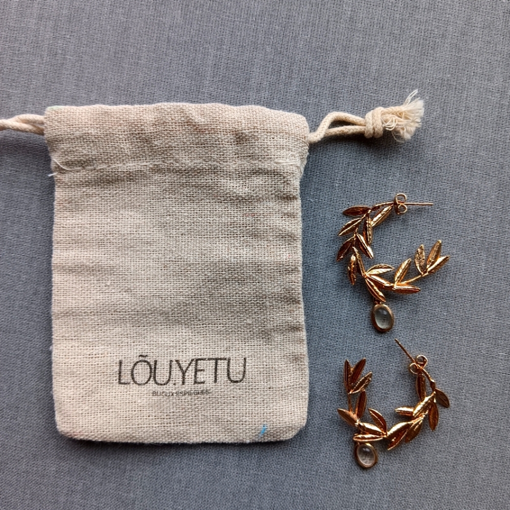 Louyetu Gold Leaf Earrings